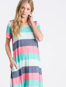 Kade Color Block  Striped Dress